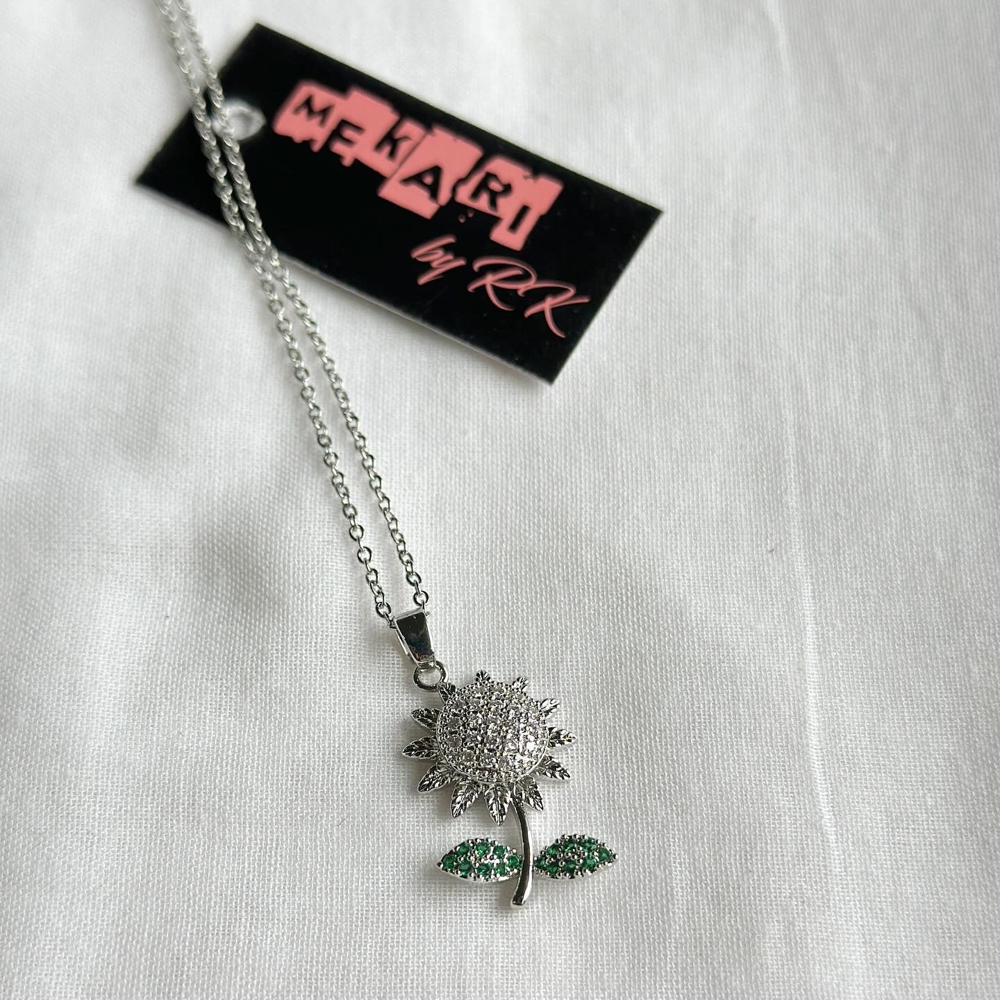 Sunflower Rotatable Necklace