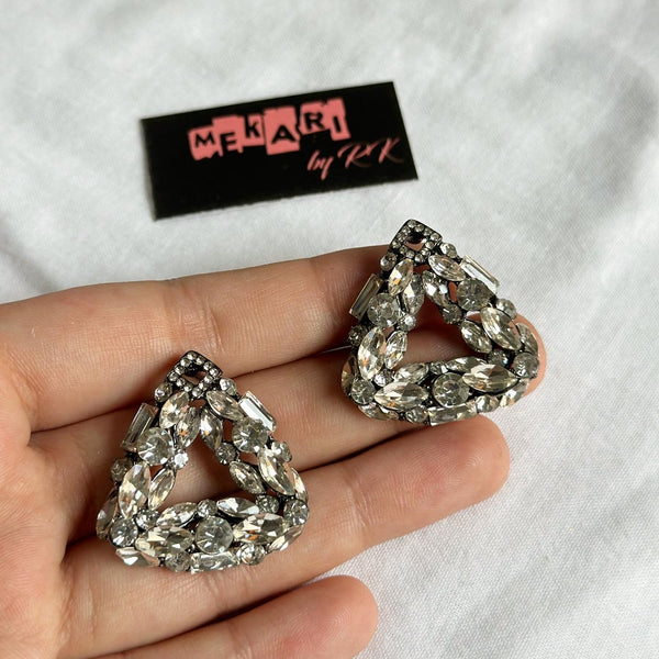 Triangle Zirconia Earrings