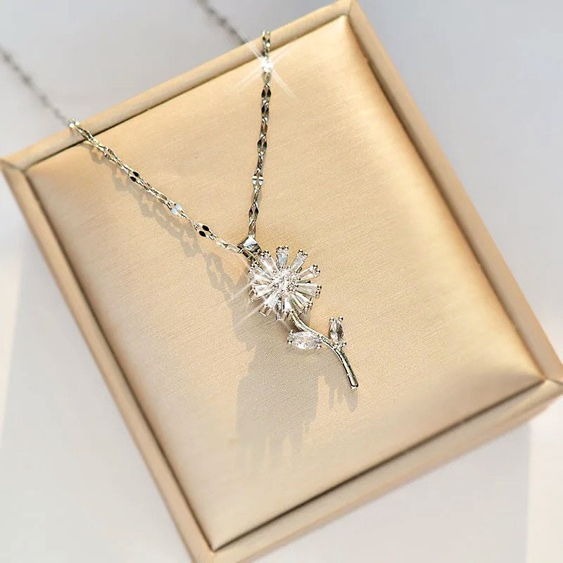 Silver Rotatable Necklace