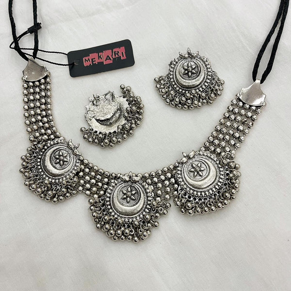 Silver Chand Necklace Set