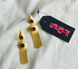 POINTED CHAIN EARRINGS