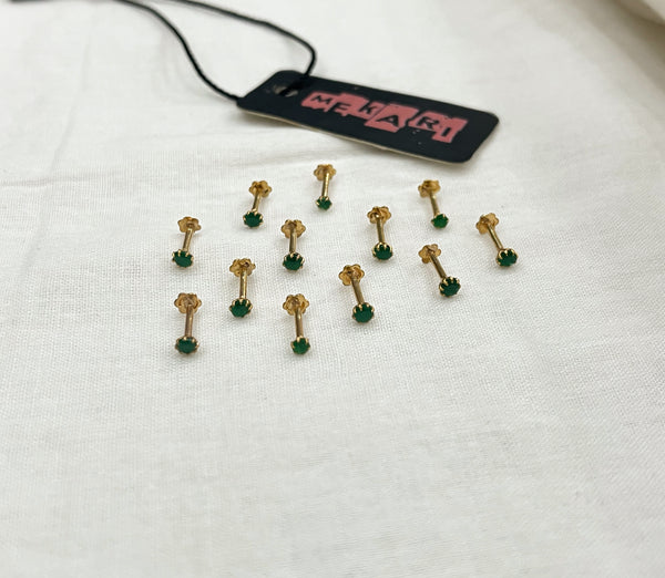Emerald Nose pin