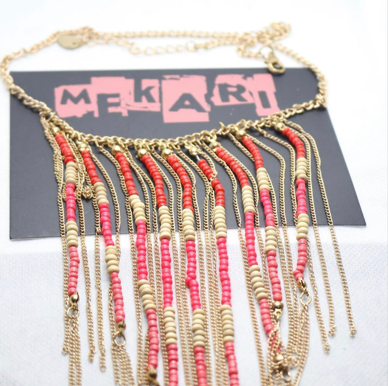 BEAD & CHAIN NECKLACE
