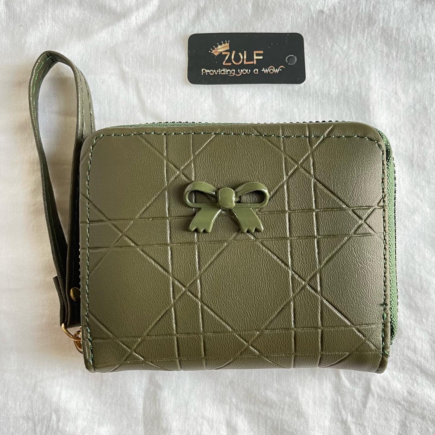 Olive Bow Wallet