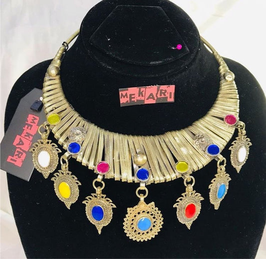 Afghani stone necklace