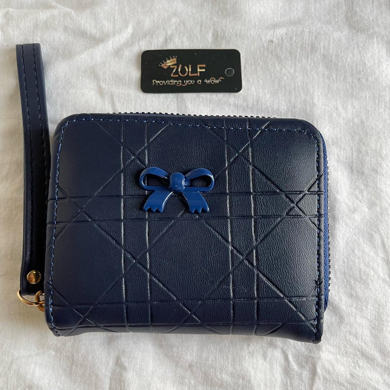 Blue Bow Wallet